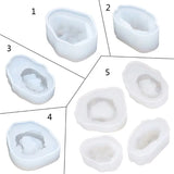 DIY Natural Druzy Gem Resin Mold Quartz Rock Cluster Pendant Mold Resin Jewelry