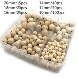 Natural Wood Spacer Beads Set for Jewelry Making