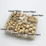 Natural Wood Spacer Beads Set for Jewelry Making