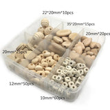 Natural Wood Spacer Beads Set for Jewelry Making