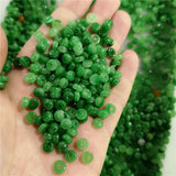 Natural Green Jade Beads Jadeite Septa Emerald Jewelry