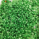 Natural Green Jade Beads Jadeite Septa Emerald Jewelry