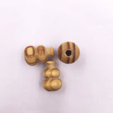 Natural Wood Beads Gourd Shape Spacer Beads 26mmX16mm 20Pcs