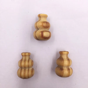 Natural Wood Beads Gourd Shape Spacer Beads 26mmX16mm 20Pcs