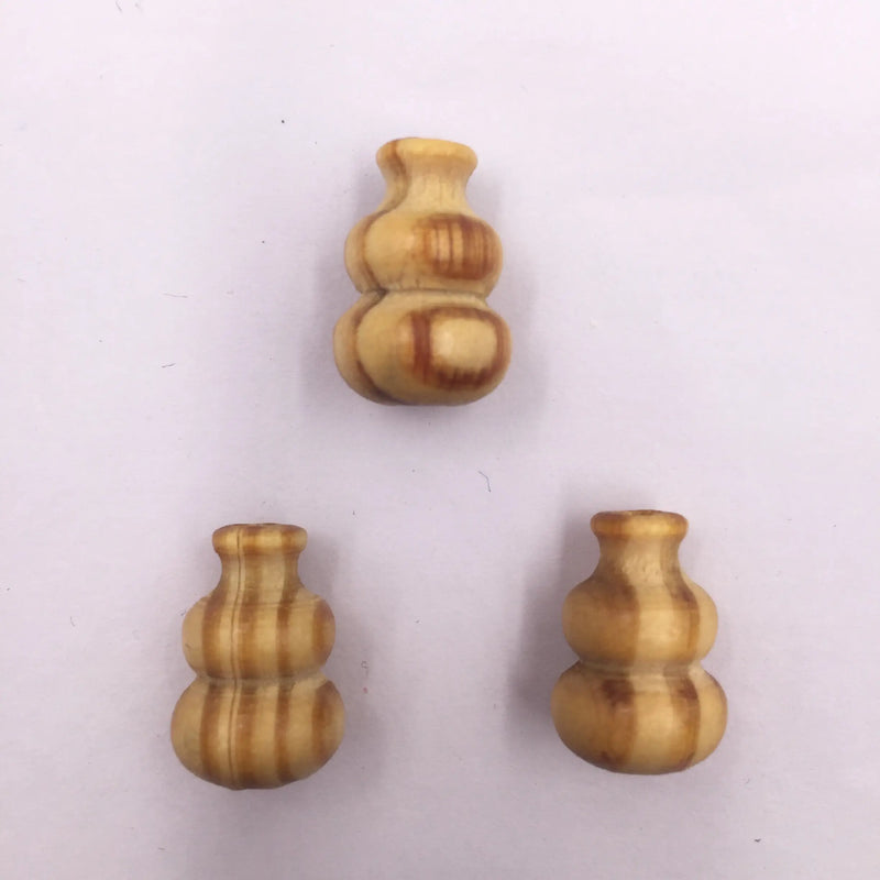 Natural Wood Beads Gourd Shape Spacer Beads 26mmX16mm 20Pcs