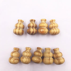 Natural Wood Beads Gourd Shape Spacer Beads 26mmX16mm 20Pcs