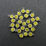 DIY Birth Stones Stainless Steel Charms for Necklace Bracelet