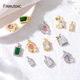 14K Plated CZ Pendant for Jewelry Making