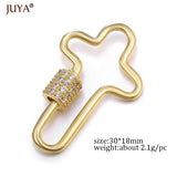 Copper Spiral Clasps for Jewelry Making
