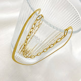 Women Initial Letter Pendant Layered Chain Neck Choker