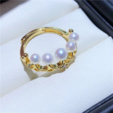Adjustable Ring Base Findings for Pearl Beads DIY Jewelry Accessories