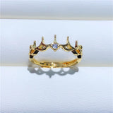 Adjustable Ring Base Findings for Pearl Beads DIY Jewelry Accessories