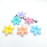 DIY Candy Daisy Six Leaf Flower Hair Accessories Material 6pcs