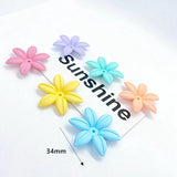 DIY Candy Daisy Six Leaf Flower Hair Accessories Material 6pcs