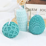 Easter Geometric Eggs Silicone Candle Mold DIY Decoration