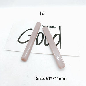 10pcs Retro Acrylic/Resin Wild Long Strip Earrings Hairpin Jewelry
