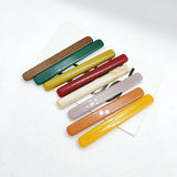 10pcs Retro Acrylic/Resin Wild Long Strip Earrings Hairpin Jewelry