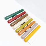 10pcs Retro Acrylic/Resin Wild Long Strip Earrings Hairpin Jewelry