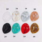 Personality Resin Round Hole Earrings Pendant 10pcs