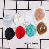 Personality Resin Round Hole Earrings Pendant 10pcs