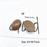 10pcs Oval Patch Earrings Resin/acrylic DIY Kit