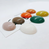 10pcs Oval Patch Earrings Resin/acrylic DIY Kit