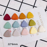 DIY Triangle Geometric Resin Patch Hairpin Earring Accessory 10pcs