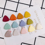 DIY Triangle Geometric Resin Patch Hairpin Earring Accessory 10pcs