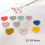 10pcs Water Wave Light Resin Love Earrings Patch