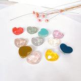 10pcs Water Wave Light Resin Love Earrings Patch