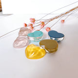 10pcs Water Wave Light Resin Love Earrings Patch