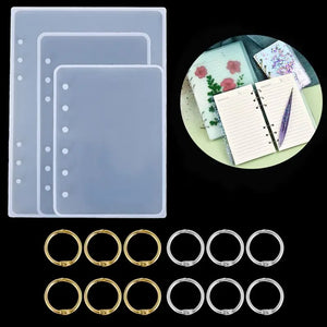 Notebook Cover Resin Mold Crystal for UV Epoxy Silicone Molds