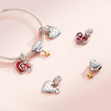 925 Sterling Silver Love Cross Pendant Necklace for Women