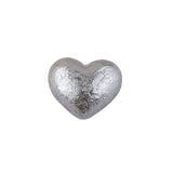 Heart Patch Ear Stud Earrings Pleated Dull Polish Cotton Resin Accessory