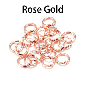 DIY Ornament Material Jump Ring Flat Mouth Hoop Earrings Necklace Accessories