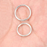 DIY Ornament Material Jump Ring Flat Mouth Hoop Earrings Necklace Accessories