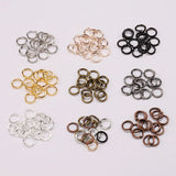 DIY Ornament Material Jump Ring Flat Mouth Hoop Earrings Necklace Accessories