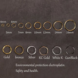 DIY Ornament Material Jump Ring Flat Mouth Hoop Earrings Necklace Accessories