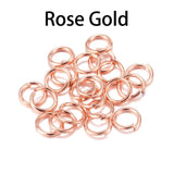 DIY Ornament Material Jump Ring Flat Mouth Hoop Earrings Necklace Accessories