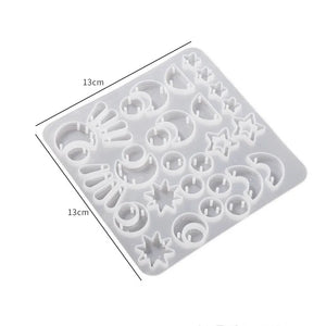Moon Star Silicone Mold for Epoxy Resin Jewelry Making