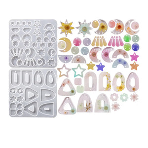 Moon Star Silicone Mold for Epoxy Resin Jewelry Making