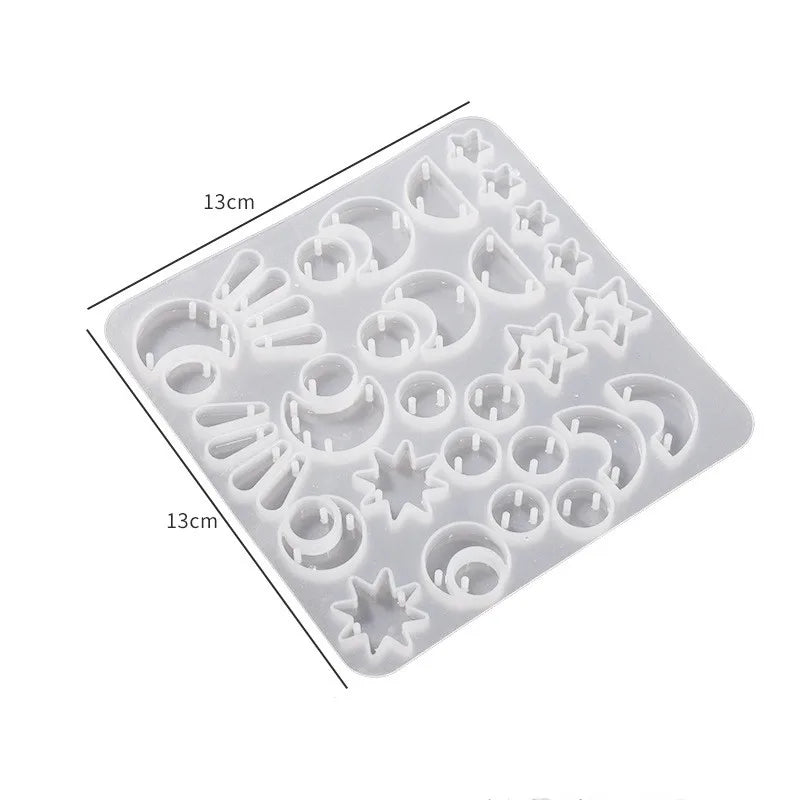 Moon Star Silicone Mold for Epoxy Resin Jewelry Making