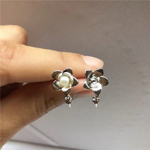 DIY Party Hot Flower Earrings Mountings Accessories Findings Jewelry Settings