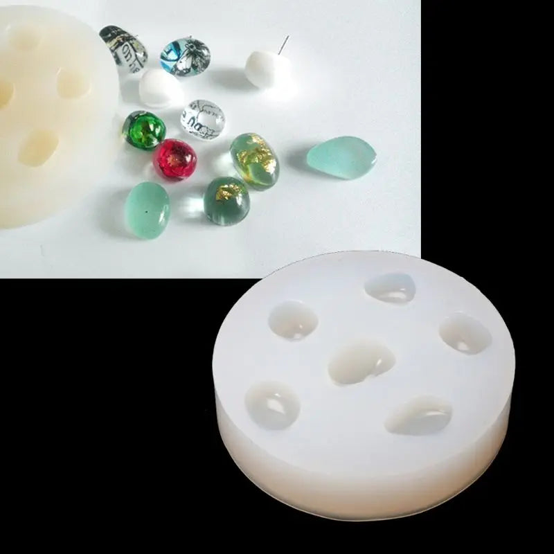 Pebbles Shape Epoxy Silicone Mold for Kids Art Crafts