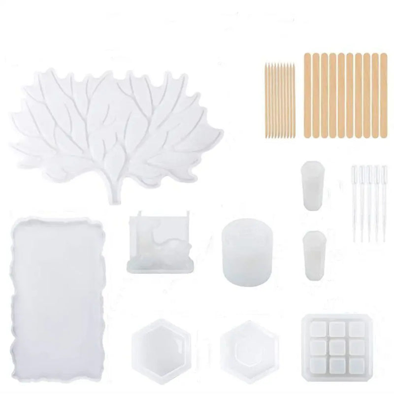 9-Slot Deer Jewelry Display Tray Silicone Mold