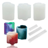 Pen Holder Silicone Mold Desk Organizer Bookmark Ruler Table Decor Resin Crafts