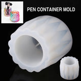 Silicone Mold DIY Pen Storage Holder Container Resin Epoxy Vase Crafts Mould
