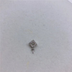 DIY Pendant Base Mount Finding Settings for Pearls Corals Jade Beads 10pcs