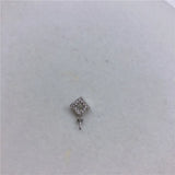 DIY Pendant Base Mount Finding Settings for Pearls Corals Jade Beads 10pcs