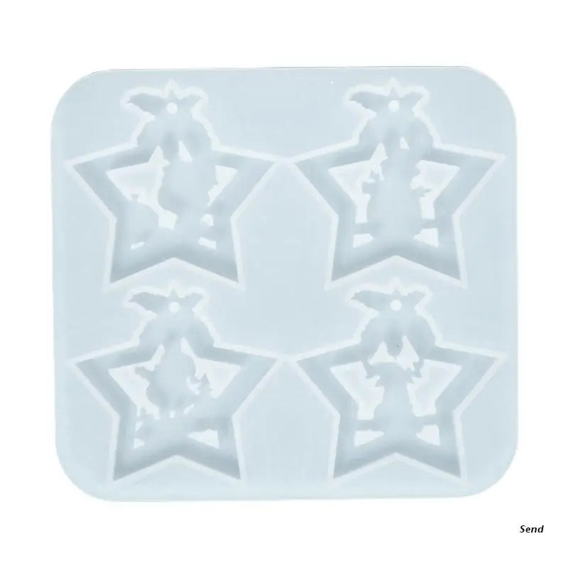 DIY Star Shape Keychain Silicone Mold with Hole for Resin Casting